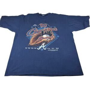 Vintage 1998 Atlanta Braves NL East Division Champions T-Shirt